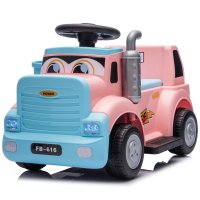 Camion electric multifunctional 2 in1 Lightning 33 pentru copii 18-36 luni,  30W 6V, culoare roz - 1
