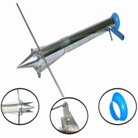 Plantator manual pentru rasaduri Micul Fermier GF-0132, inox - 1