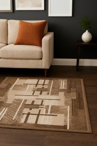 Covor Luna Delta 1823 12, Maro, 50x80 cm - Stil Modern pentru Casa Ta - 1