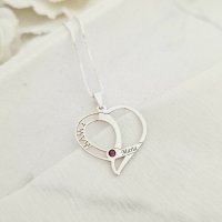 Lantisor Dragii MAMEI - 1 nume si cristal Swarovski - Argint 925 - 1