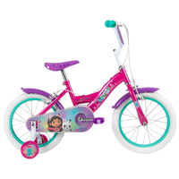 Bicicleta pentru copii 4-6 ani Huffy Gabbys Dollhouse 16 inch cu roti ajutatoare - 2