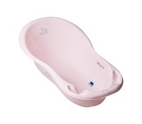 Set Cadita Little Bunnies 102cm cu Suport metalic si Suport Anatomic Roz - 1