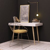 Birou Veronika Alb 100x74x60 cm - 2