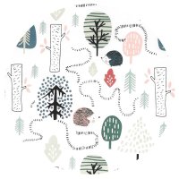 Lenjerie pat junior cu 4 piese Qmini din bumbac 160x100 cm Hedgehog - 3