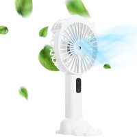 Ventilator de birou portabil cu pulverizare apa, 3-in-1 - 1