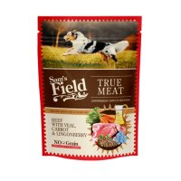 SAM'S FIELD, XS-XL, Vițel și Morcov, plic hrană umedă fără cereale câini, (în aspic), 260g - 2