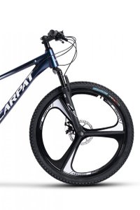 Bicicleta MTB Carpat Evolution C26313M AlbastruCameleonAlb 26 inch, cadru din aluminiu, frana mecanica pe disc, suspensie pe arc - 5