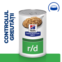 HILLS Prescription Diet r/d Pui pentru Câini - Conservă Umidă pentru Slăbire, 350g - 3