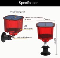 Alarma solara cu ultrasunete pentru indepartarea animalelor Q Bj900, aparat anti-daunatori, Red - 7