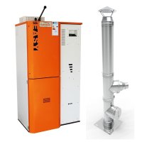 Centrala pe peleti Fornello Slimpell Easy 40 kW cu arzator din inox si buncar de 88 kg - 1