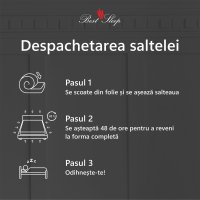 Saltea ortopedica BEST SLEEP Foamy Waves 140x190x25cm, spuma poliuretanica cu memorie, hipoalergenica, fermitate medie - 3