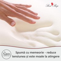 Saltea ortopedica BEST SLEEP Foamy Waves 140x190x25cm, spuma poliuretanica cu memorie, hipoalergenica, fermitate medie - 6