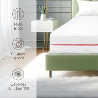 Saltea ortopedica BEST SLEEP Foamy Waves 140x190x25cm, spuma poliuretanica cu memorie, hipoalergenica, fermitate medie - 5