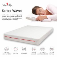 Saltea ortopedica BEST SLEEP Foamy Waves 140x190x25cm, spuma poliuretanica cu memorie, hipoalergenica, fermitate medie - 4