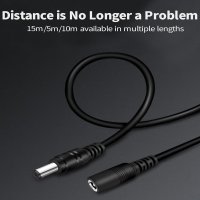 Cablu de Alimentare, Extensie Mufata de 5m MRG M1168, Mufa 5.5mm, Negru - 7