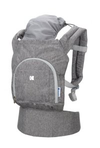 Marsupiu pentru copii KikkaBoo Hoody Grey - 1