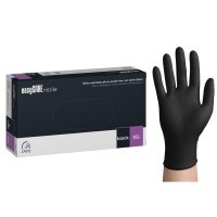 Manusi Nitril Nepudrate EasyCare 100 Buc Marime XS Negru - Everin - 1
