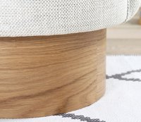 Taburet puf Barren Gri deschis 47x66 cm - 5