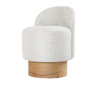 Taburet puf Barren Gri deschis 47x66 cm - 7