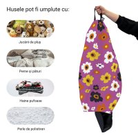 Husa Updeco pentru Bean Bag Para XL - Fundal Mov - 1