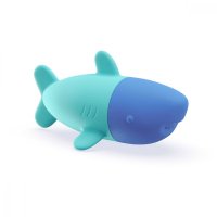 Rechinul Squeezi - Jucarie Stropitoare de Baie din Silicon - 4