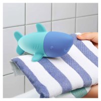 Rechinul Squeezi - Jucarie Stropitoare de Baie din Silicon - 1