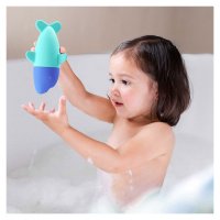 Rechinul Squeezi - Jucarie Stropitoare de Baie din Silicon - 2