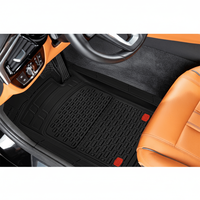 Covorase auto tip tavita TEAMCAR pentru Dacia Solenza, set 5 piese, negre - 1
