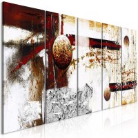 Tablou Canvas Bimago - Dynamics in Space (5 Piese) 225x90 cm - 1
