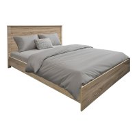 Cadru de pat Athos, Stejar, Dimensiuni 170x206.5x96 cm - 1