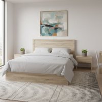 Cadru de pat Athos, Stejar, Dimensiuni 170x206.5x96 cm - 2