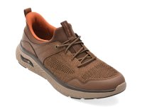 Pantofi sport SKECHERS maro, ARCH FIT CROSSER, din material textil - 1