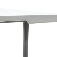 Masa de camping pliabila profesionala Rodeo cadru metalic alba 240x76x74cm - 7