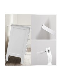 Dulap de depozitare pentru chiuveta, Vasagle, 2 usi, Alb, 90 x 30 x 60 cm - 7