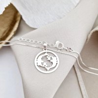 Pandantiv Zodia Pesti - Lantisor din Argint 925 in Stil Elegant - 1