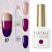 Oja Semipermanenta Natali THERMO-07 - Nuanțe Diverse pentru Unghii Perfecte - 1