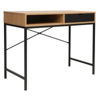 Birou Taco natural - negru 95x48x76cm - 1