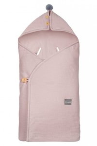Paturica universala pentru scoica auto bumbacmuselina Sleepee Pink light 1.5 Tog - 4