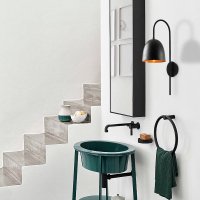 Lampa Tattoo Neagra 16x24x57 cm - 1