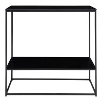 Masa consola Vita neagra, 36 x 80 x 80 cm, cu structura metalica - 2