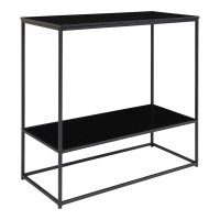 Masa consola Vita neagra, 36 x 80 x 80 cm, cu structura metalica - 4