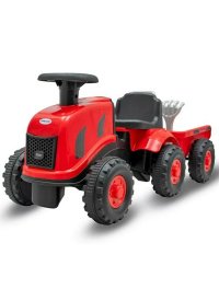 Tractor pentru copii Baby Mix Benny cu remorca si unelte, rosu, resigilat - 1