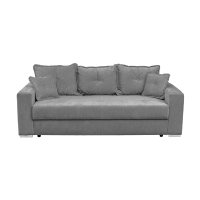 Canapea extensibila ARISSA, 3 locuri, cu arcuri, gri inchis, 235x110x77 cm - 1
