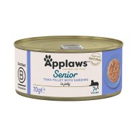 Applaws Senior Tuna Fillet with Sardine, 70 g, conserva pentru pisici - 1