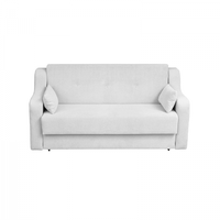 Canapea GINA XL II extensibila, 3 locuri, cu arcuri si lada depozitare, gri deschis, 190x100x95 cm - 1