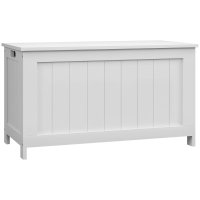 Cutie de depozitare HOMCOM pentru jucării, MDF, 2 mânere, 81 x 40 x 46 cm, Alb - 1