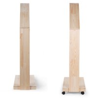 Childhome Casuta cu Roti - Mobilier Decorativ din Lemn Natural 80x135 cm - 2
