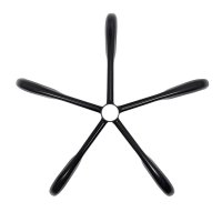 Baza stea metalica KD neagra - suport pentru scaune de birou, rezistenta 120 kg - 1