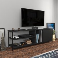 Comoda TV Oneida - Negru, Antracit - 3