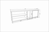 Comoda TV Oneida - Negru, Antracit - 6